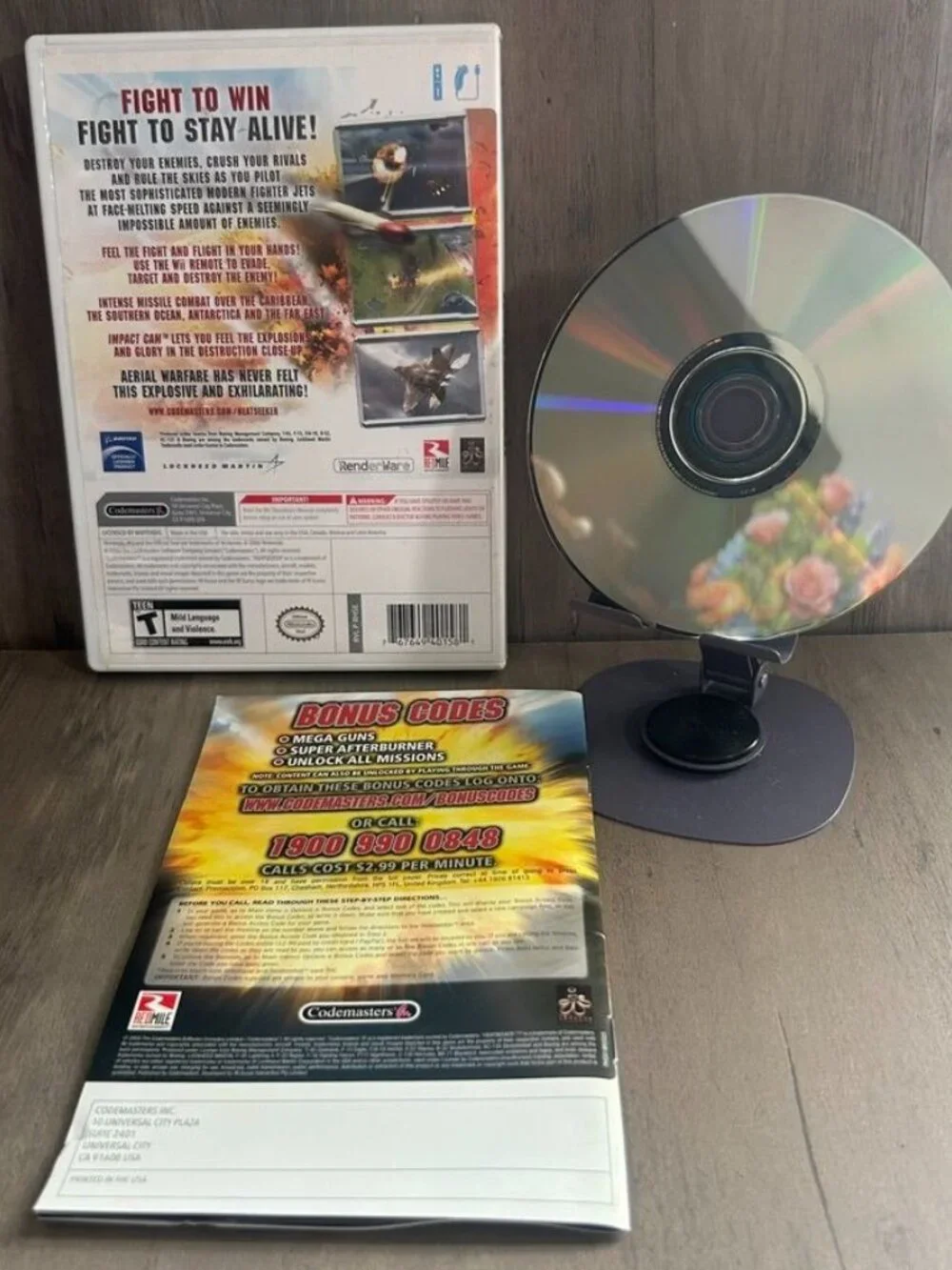 Wii Heatseeker Nintendo Game Complete With Case Manual Codemasters